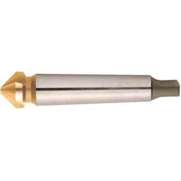 Taper and deburring countersink tool, HSS, TiN, 90° with taper shanktype 1453